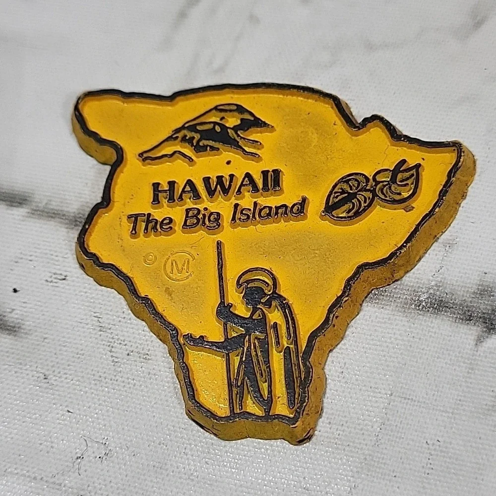 Vintage Fridge‎ Magnets US States Travel Souvenir Lot Of 5 Rubber Hawaii Montana